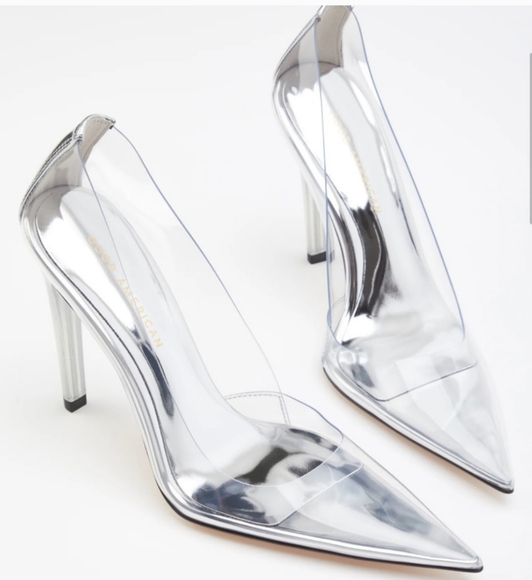 Good American clear Cinderella pointed toe pump - Picture 4 of 16